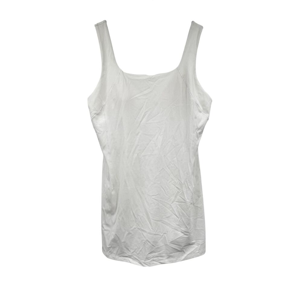 CALIA Women's Inspire Scoop Back Dress Pure White Size Large
